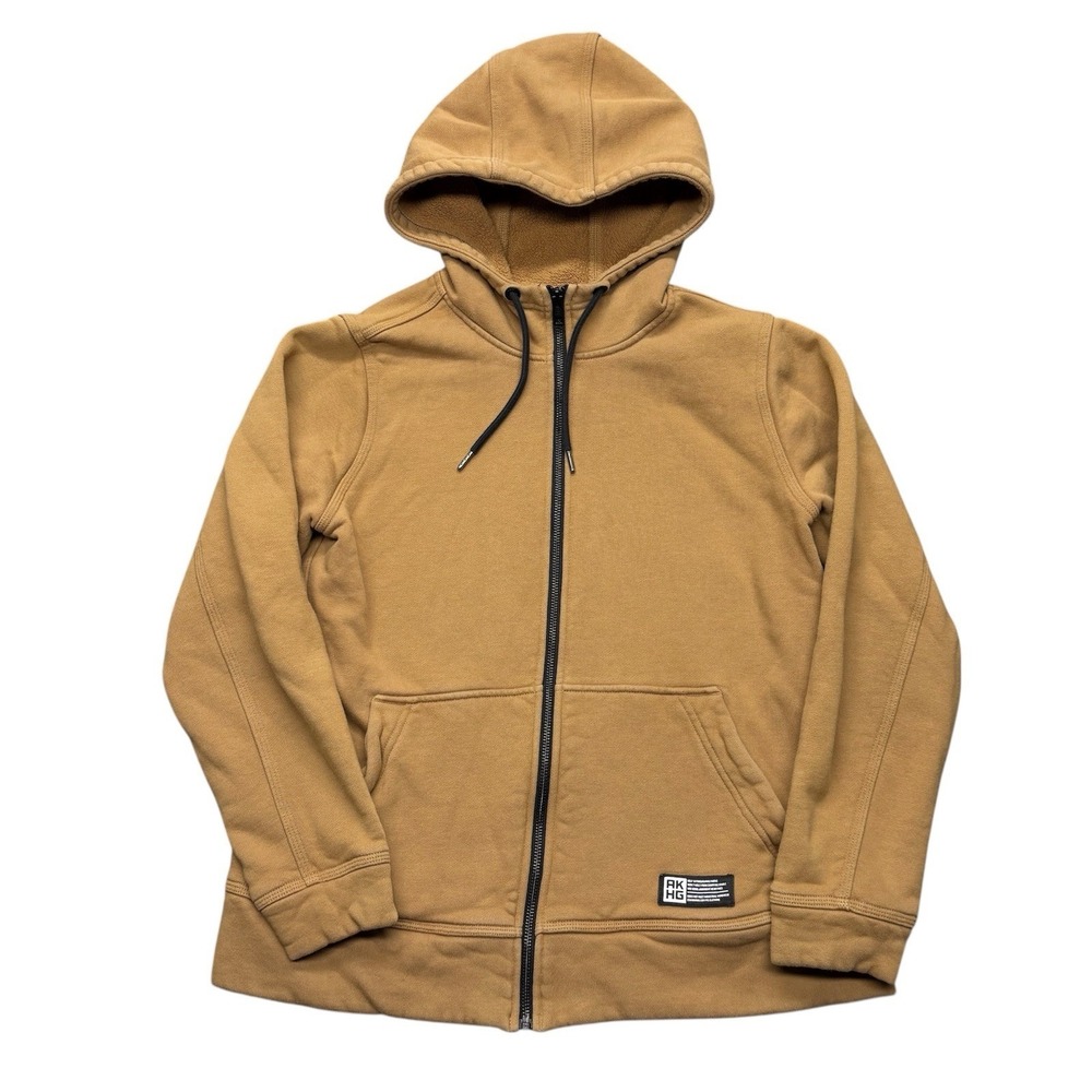 Alaskan Hardgear Duluth Trading Hoodie Mens M Brown Full Zip Sweatshirt Jacket